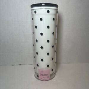 Kate Spade Black Spade Dot Thermal Mug 16oz Travel Mug